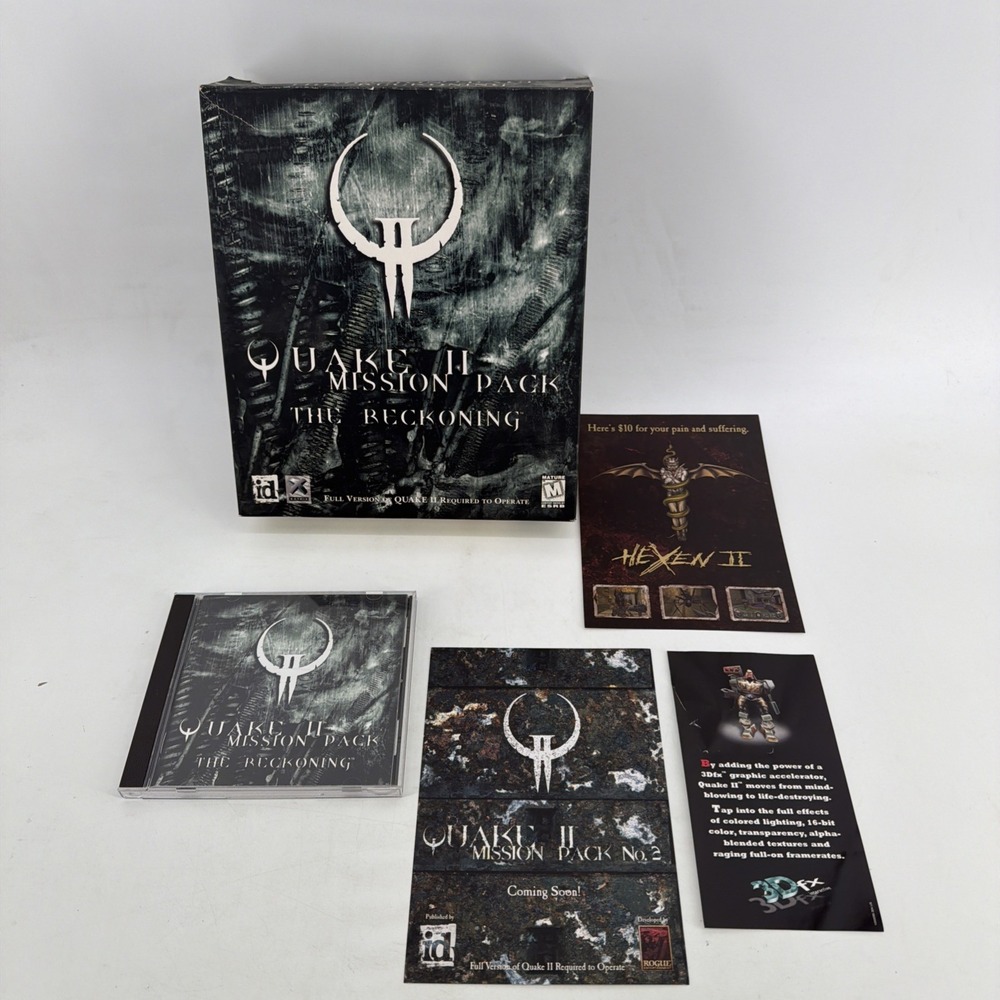 Quake 2 Mission Pack: The Reckoning PC. Original Big Box. Complete